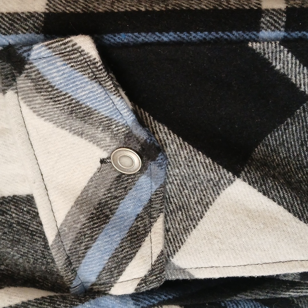 Collections Etc. Flannel Button Front Shacket - image 4